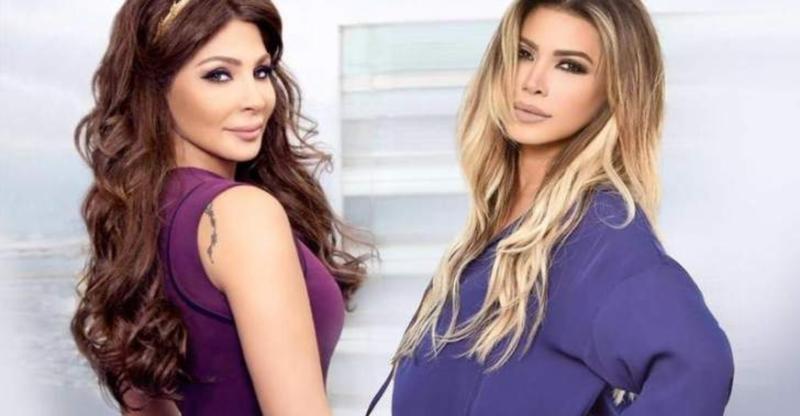 نوال-الزغبي-تُهنيء-إليسا-بالحلقة-الأولى-من-“بودكاست-إليسا”.